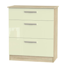 Contrast 3 Drawer Deep Chest